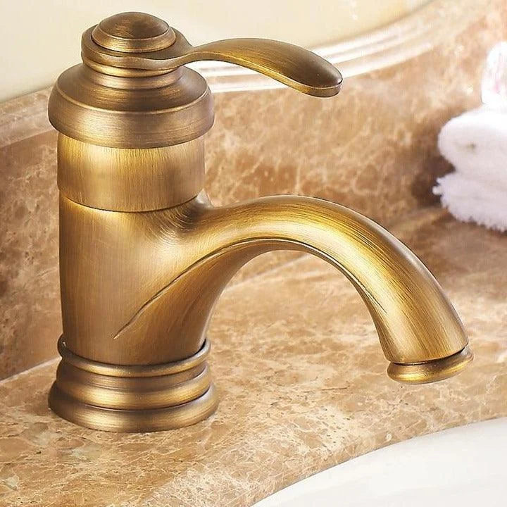 Elijah - Rustic Brass Bathroom Tap -Bathlova