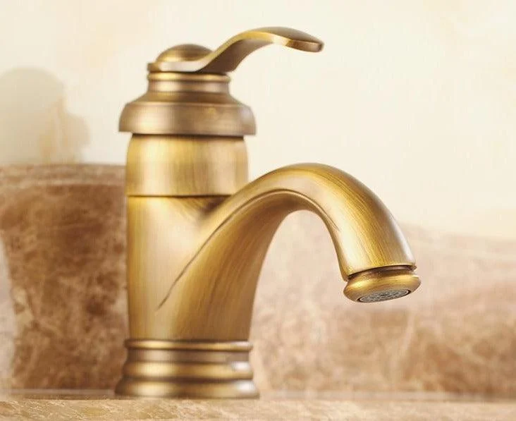 Elijah - Rustic Brass Bathroom Tap -Bathlova