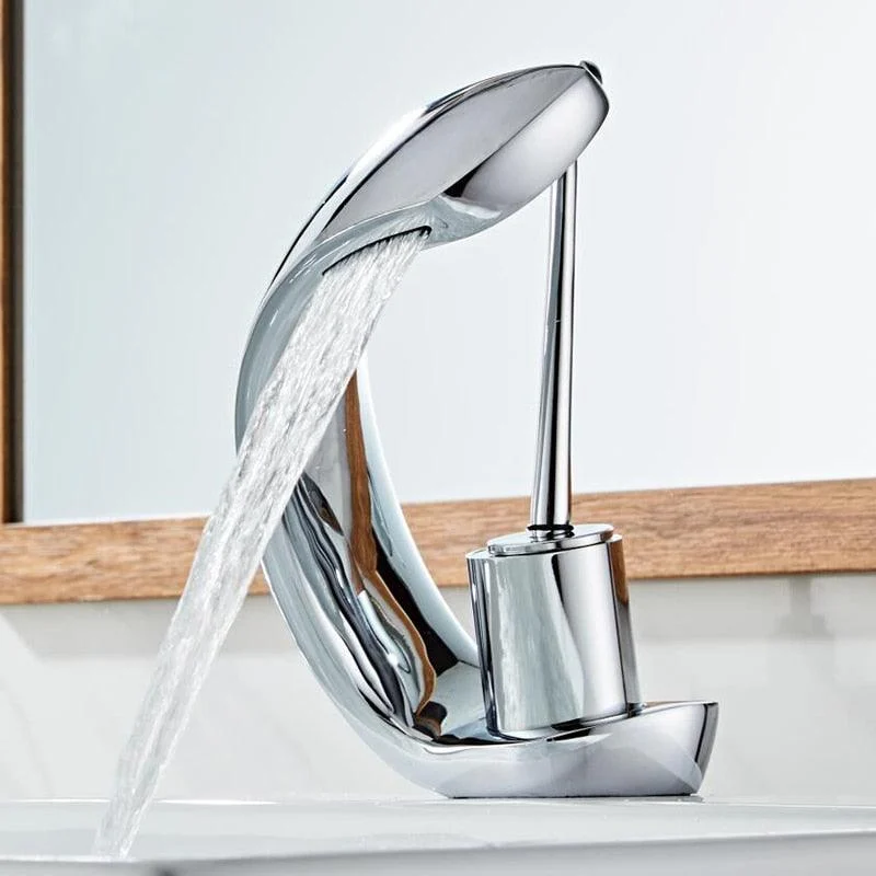 Ellie - Modern Curved Waterfall Tap -Bathlova