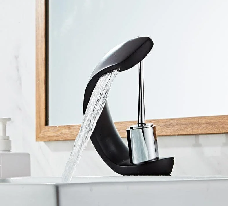 Ellie - Modern Curved Waterfall Tap -Bathlova