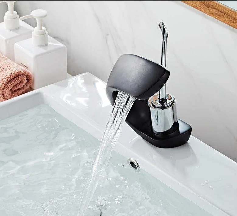 Ellie - Modern Curved Waterfall Tap -Bathlova