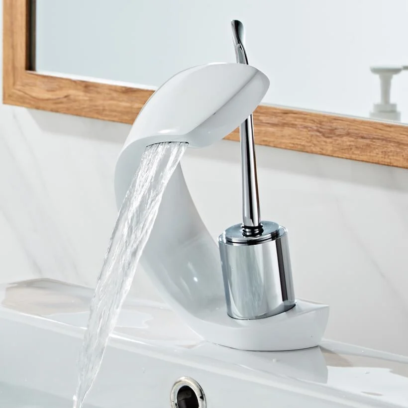 Ellie - Modern Curved Waterfall Tap -Bathlova