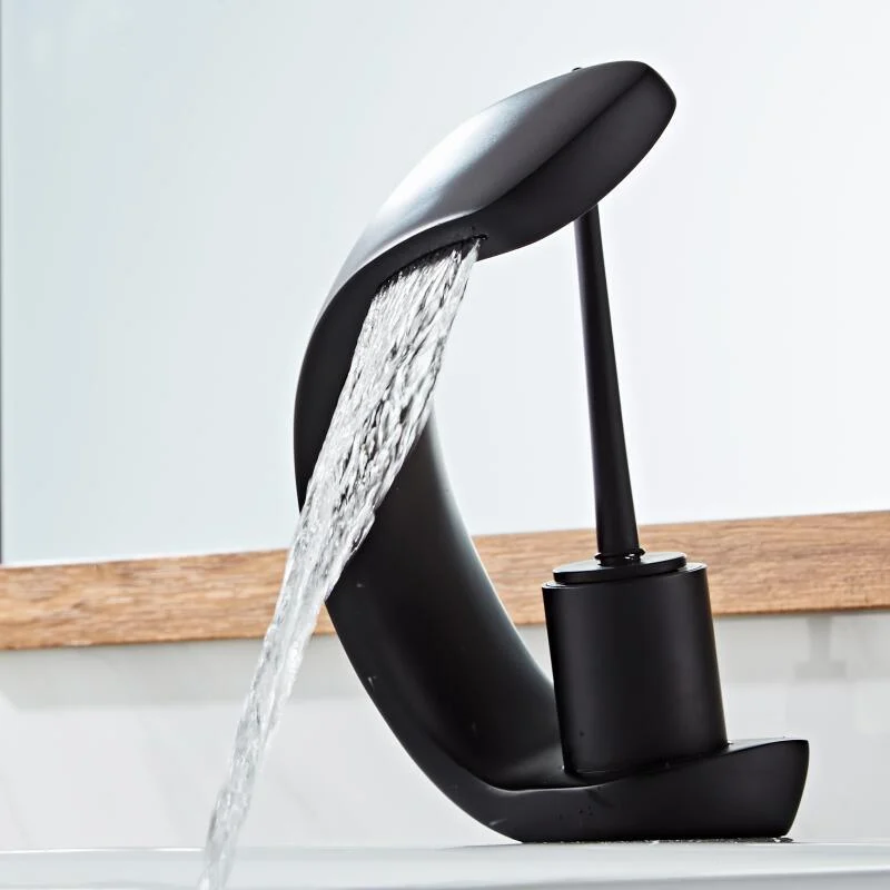 Ellie - Modern Curved Waterfall Tap -Bathlova