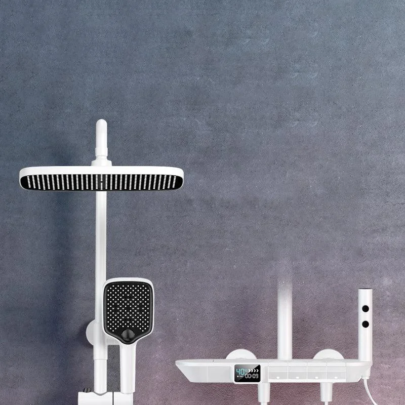 Ellipse Shower Set Intelligent Digital Display Thermostatic Shower Diamond Button -Bathlova