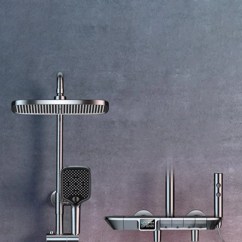 Ellipse Shower Set Intelligent Digital Display Thermostatic Shower Diamond Button -Bathlova