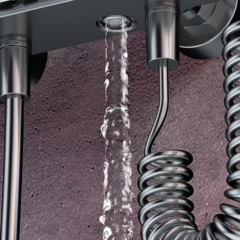 Ellipse Shower Set Intelligent Digital Display Thermostatic Shower Diamond Button -Bathlova