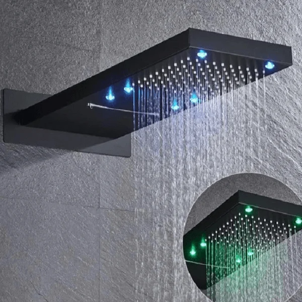 Elora - Rainfall LED Shower Head -Bathlova