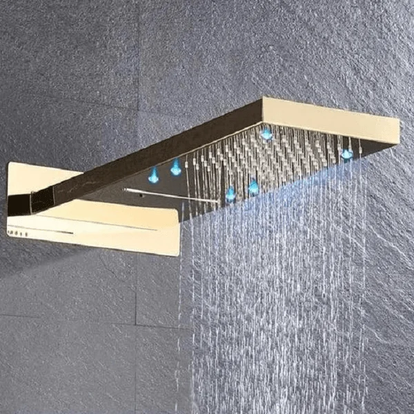 Elora - Rainfall LED Shower Head -Bathlova