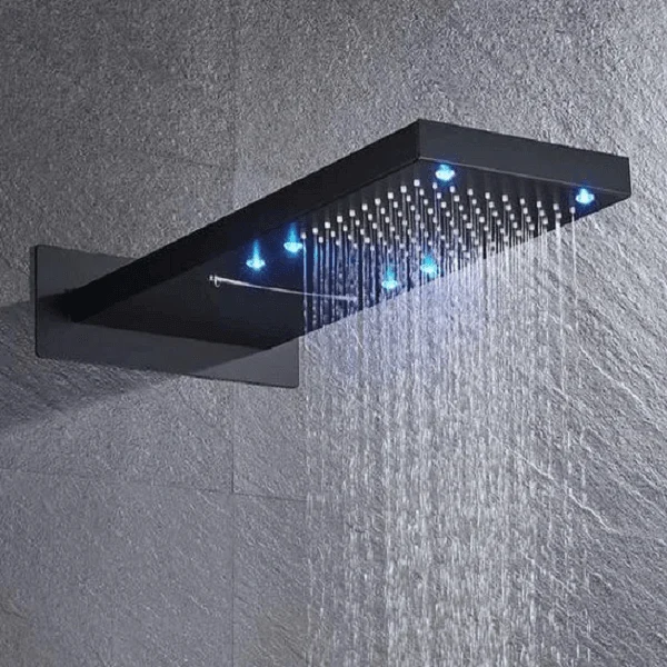 Elora - Rainfall LED Shower Head -Bathlova