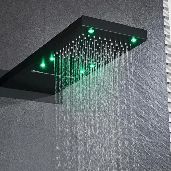 Elora - Rainfall LED Shower Head -Bathlova