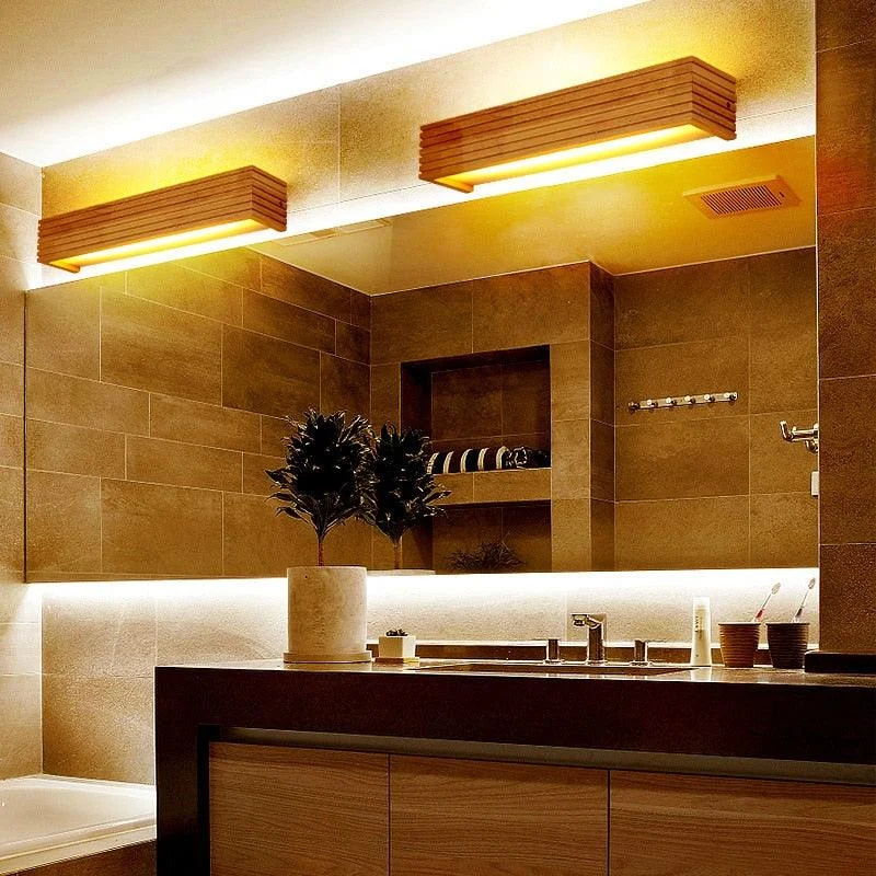 Emica - Modern Japanese Wooden Wall Lamp -Bathlova