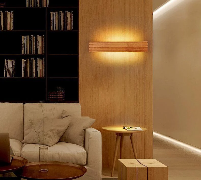 Emica - Modern Japanese Wooden Wall Lamp -Bathlova