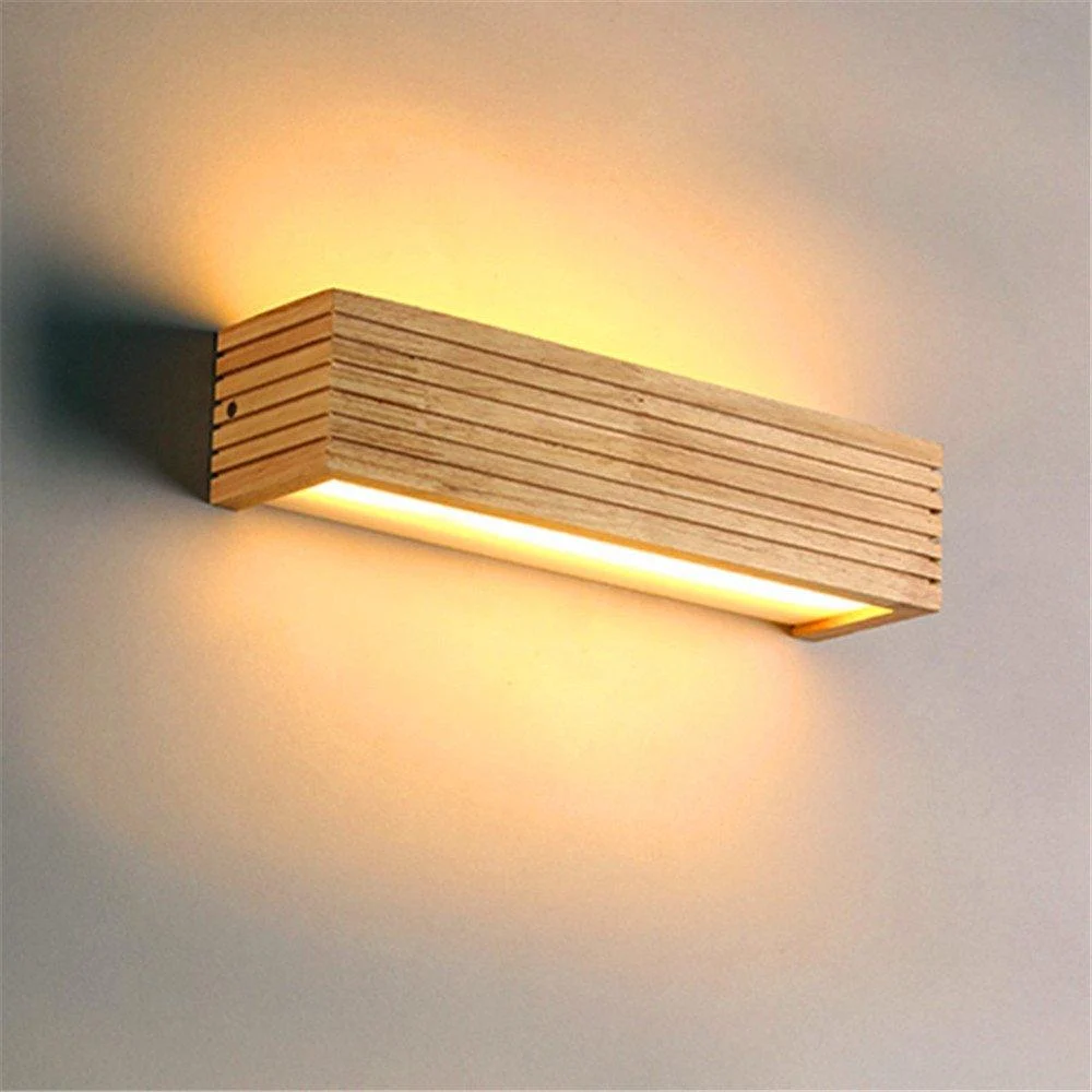 Emica - Modern Japanese Wooden Wall Lamp -Bathlova