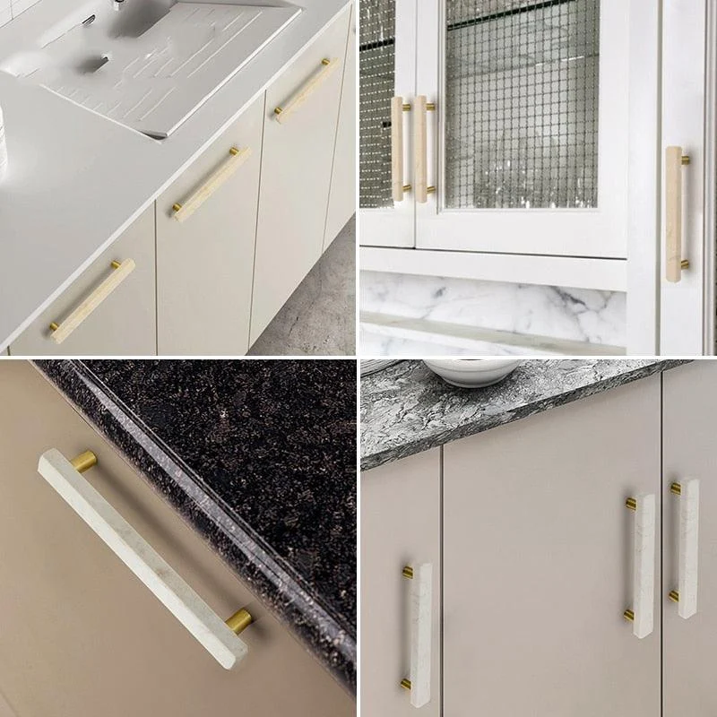 European Marble Cabinet and Drawer Handles -Bathlova