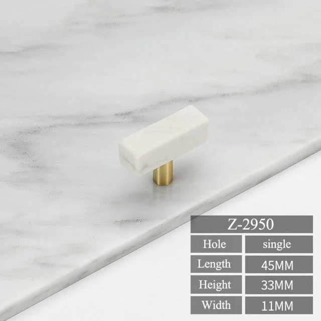 European Marble Cabinet and Drawer Handles -Bathlova