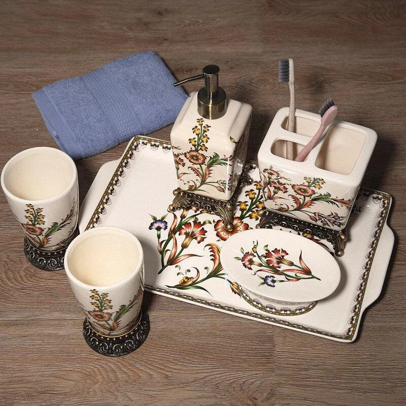 European-style Bathroom Accessories Set Holder Household Set -Bathlova