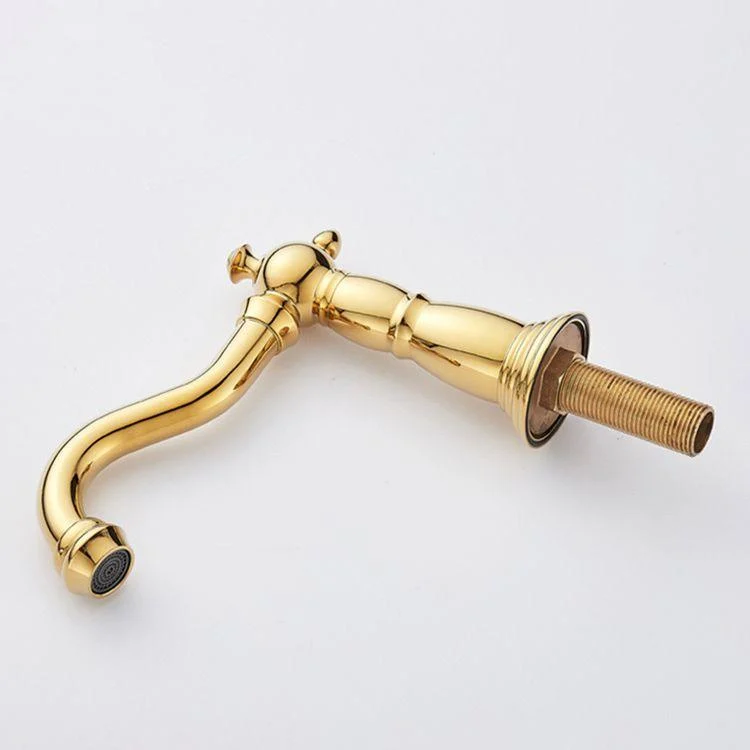 European Style Widespread Basin Tap Brass 2 Handle Bathroom Vessel Tap with Hoses -Bathlova