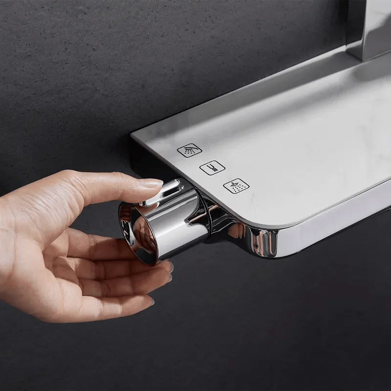 exposed-solid-brass-rainfall-shower-system-with-hand-shower-and-stone-rack-bathlova-12 Exposed Solid Brass Rainfall Shower System with Hand shower & Stone Rack -Bathlova