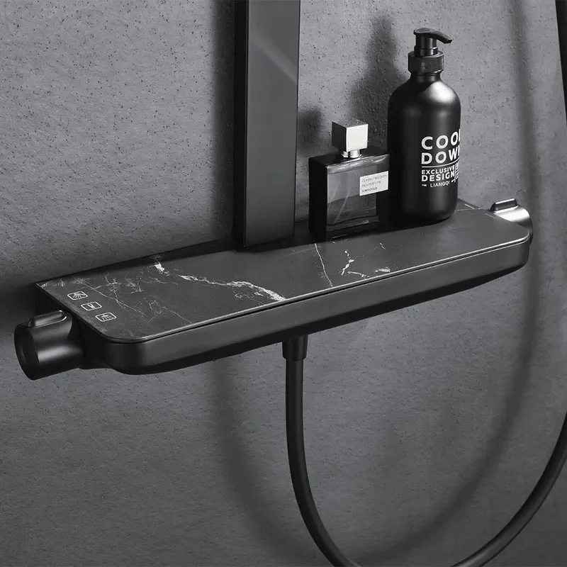 exposed-solid-brass-rainfall-shower-system-with-hand-shower-and-stone-rack-bathlova-13 Exposed Solid Brass Rainfall Shower System with Hand shower & Stone Rack -Bathlova