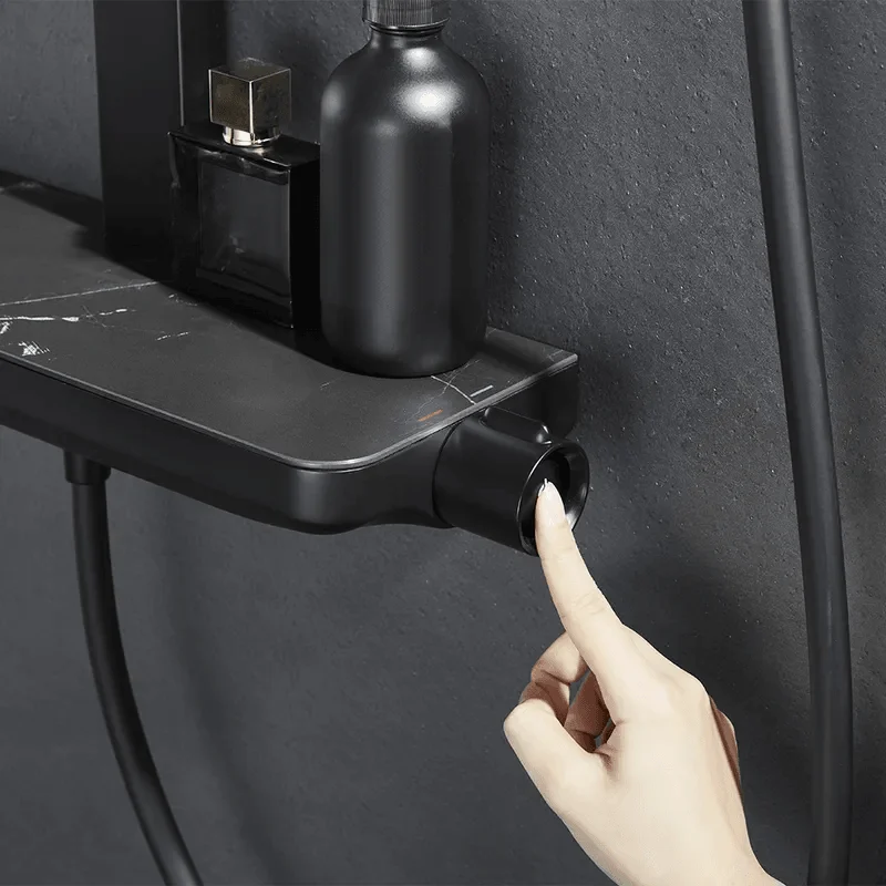 exposed-solid-brass-rainfall-shower-system-with-hand-shower-and-stone-rack-bathlova-15 Exposed Solid Brass Rainfall Shower System with Hand shower & Stone Rack -Bathlova