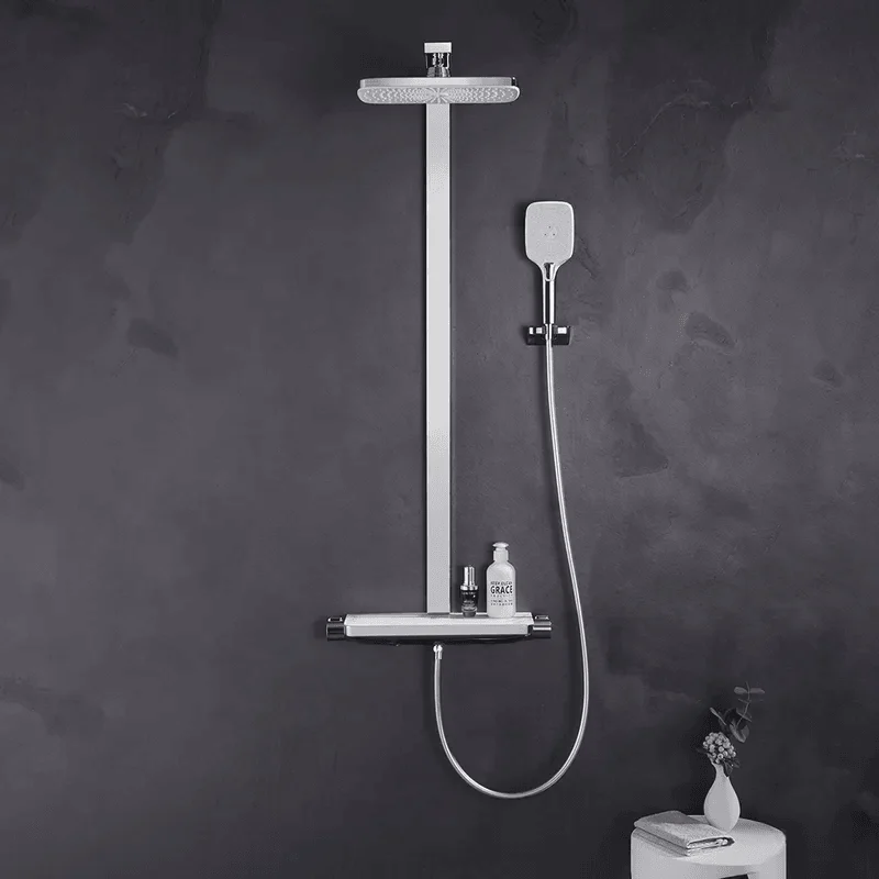exposed-solid-brass-rainfall-shower-system-with-hand-shower-and-stone-rack-bathlova-3 Exposed Solid Brass Rainfall Shower System with Hand shower & Stone Rack -Bathlova