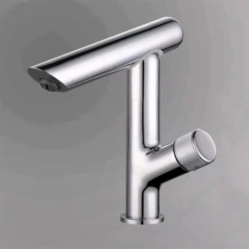 Glam Vessel Sink Tap Brass Knob Handle Swivel Spout Bathroom Tap -Bathlova