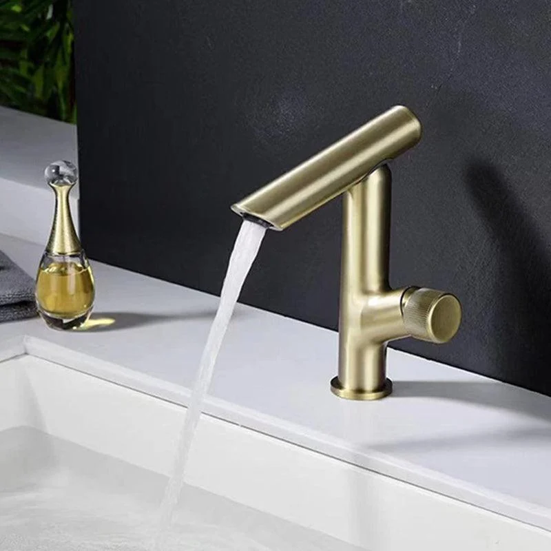 Glam Vessel Sink Tap Brass Knob Handle Swivel Spout Bathroom Tap -Bathlova