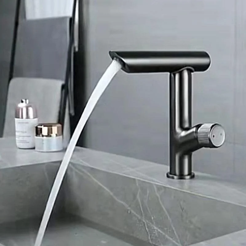 Glam Vessel Sink Tap Brass Knob Handle Swivel Spout Bathroom Tap -Bathlova