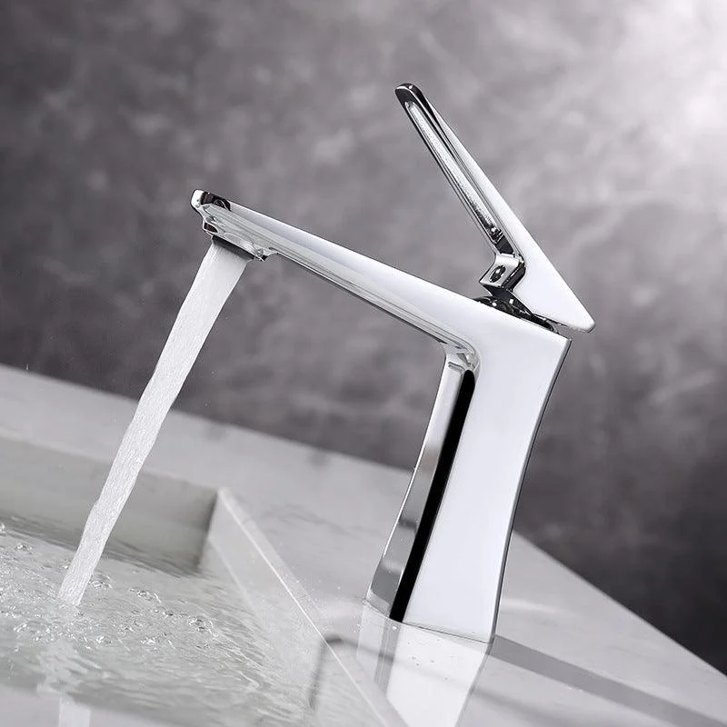 Glam Vessel Sink Tap Brass Lever Handles with Drain Assembly Basin Lavatory Tap -Bathlova