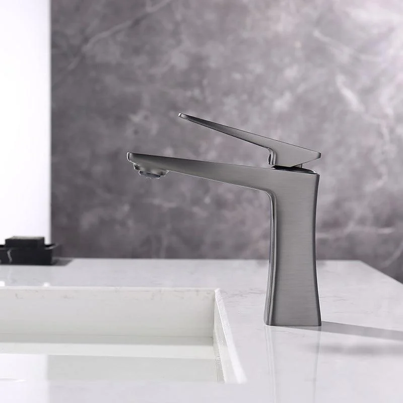 Glam Vessel Sink Tap Brass Lever Handles with Drain Assembly Basin Lavatory Tap -Bathlova