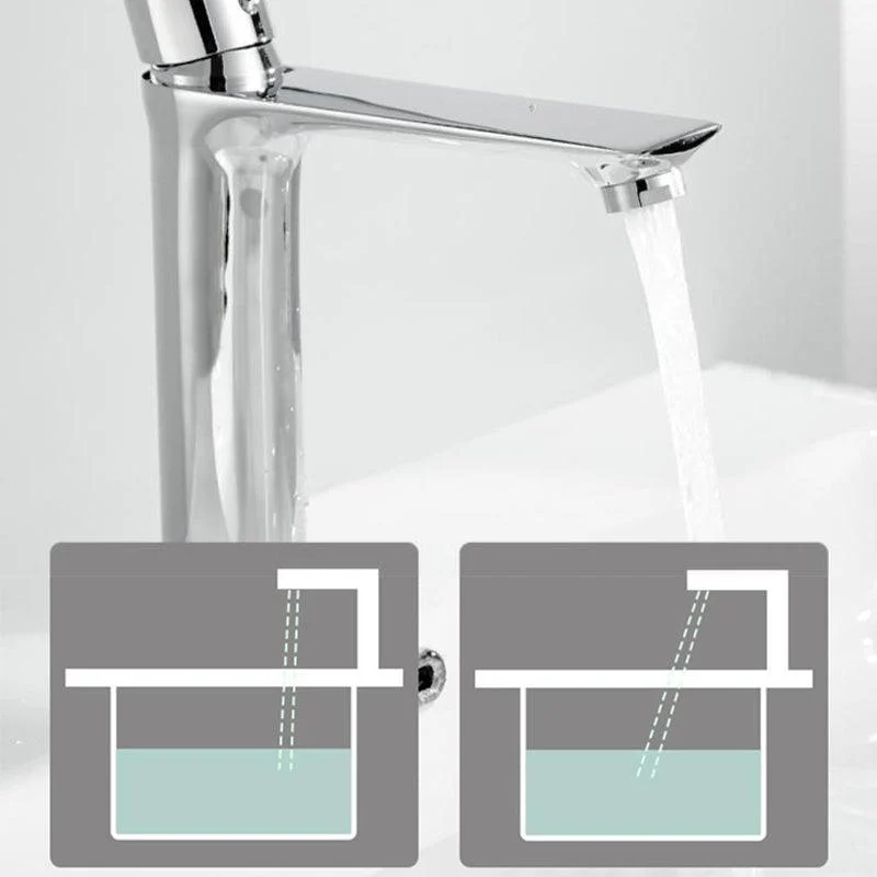 Glam Vessel Sink Tap Brass Lever Handles with Water Hose Basin Lavatory Tap -Bathlova