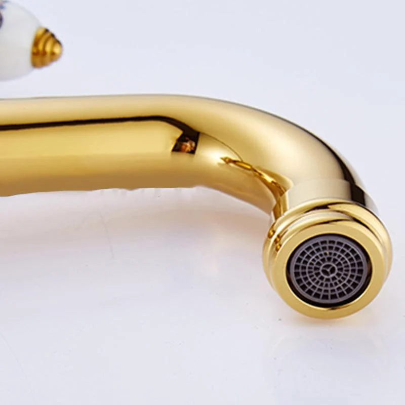 Glam Vessel Tap Swivel Spout Lever Handle Bathroom Vessel Tap -Bathlova