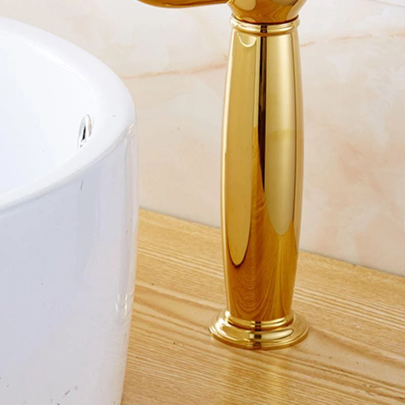 Glam Vessel Tap Swivel Spout Lever Handle Bathroom Vessel Tap -Bathlova