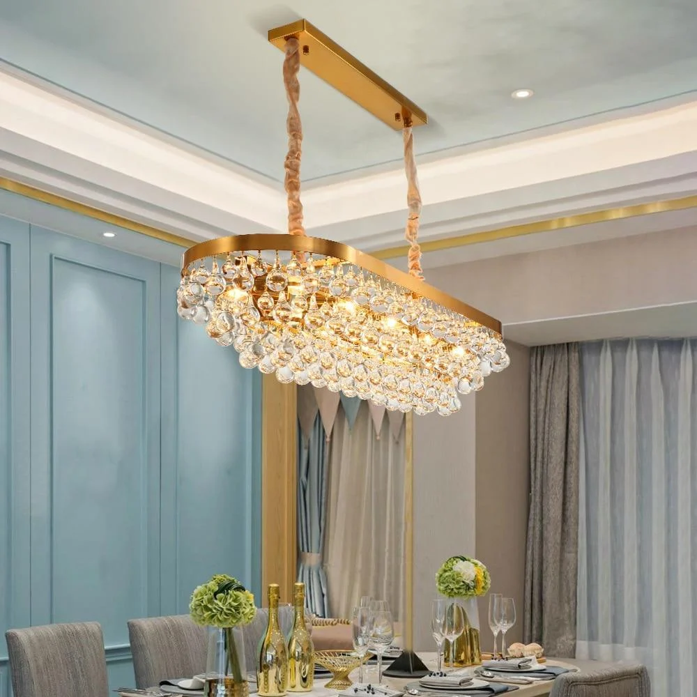 Glass Crystal Droplet Chandelier -Bathlova