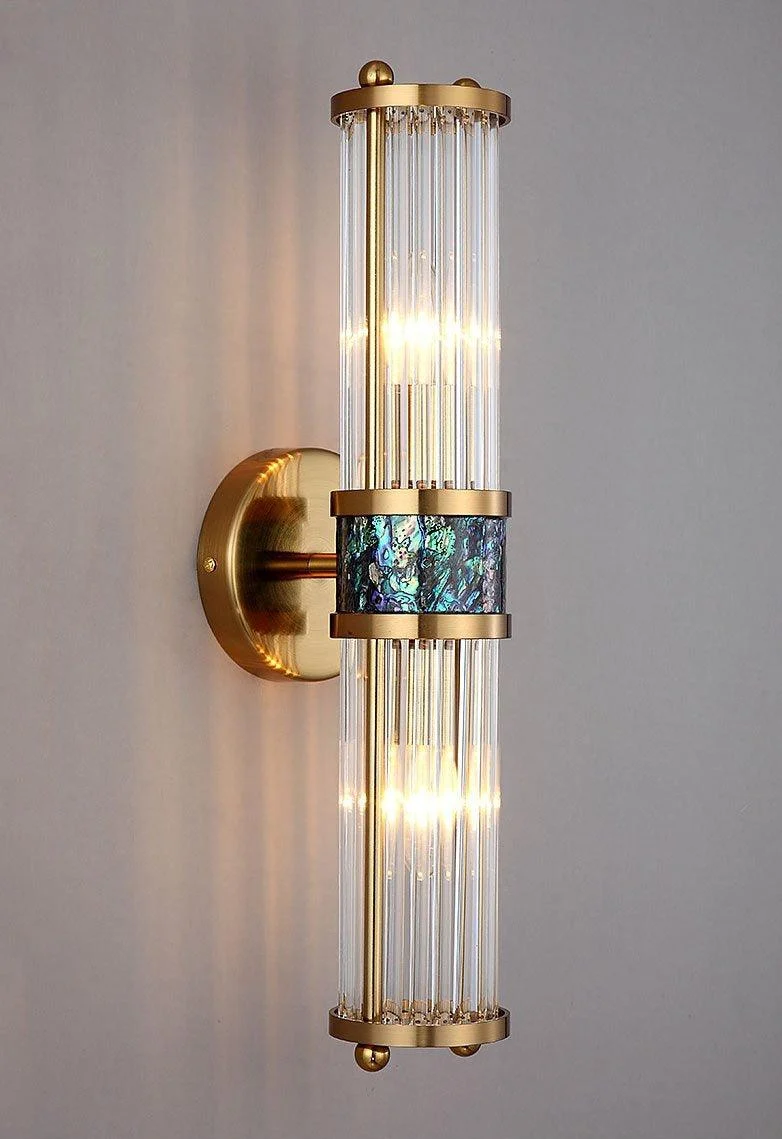 Glass Crystal Wall Light -Bathlova