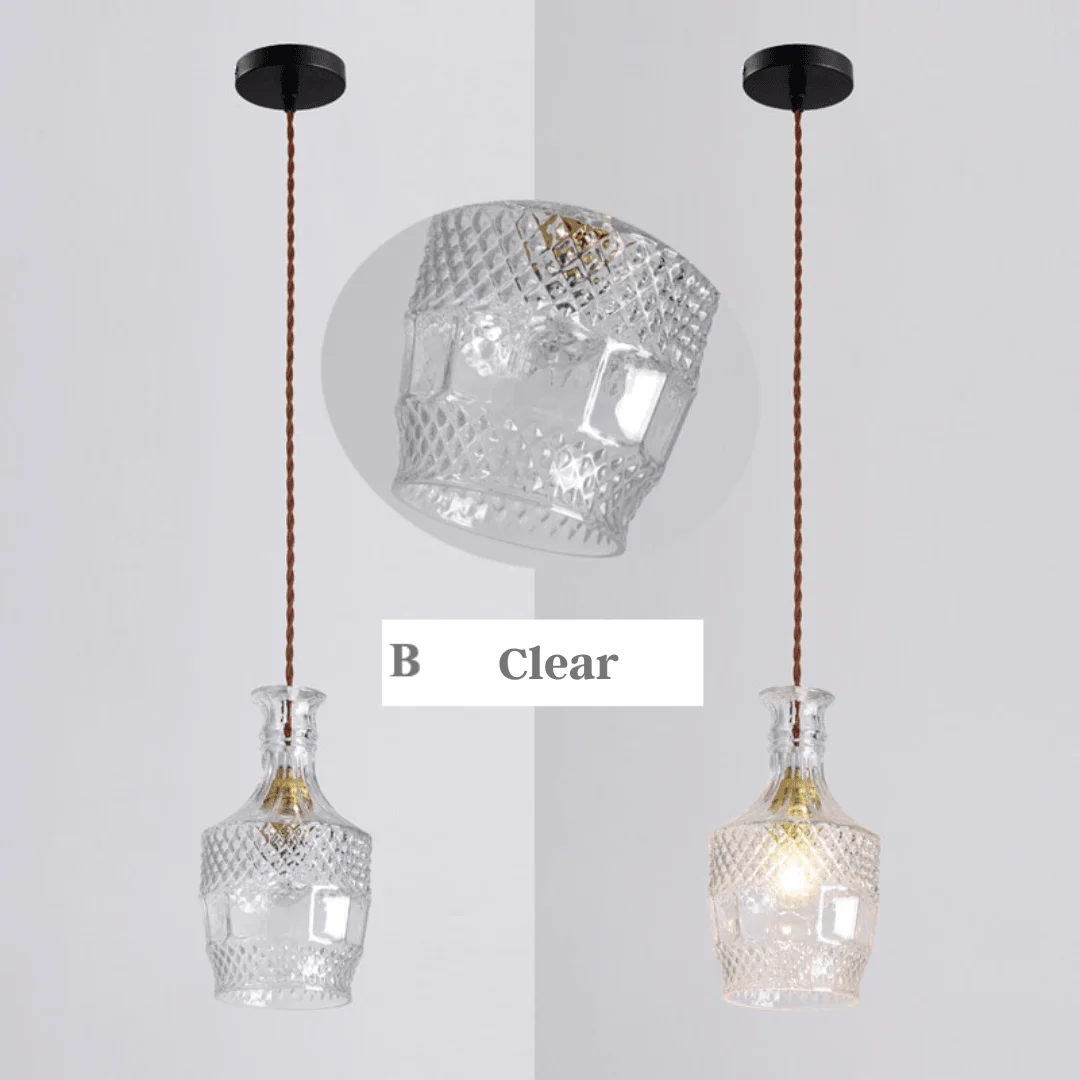 Glass Jar Pendant Lights -Bathlova