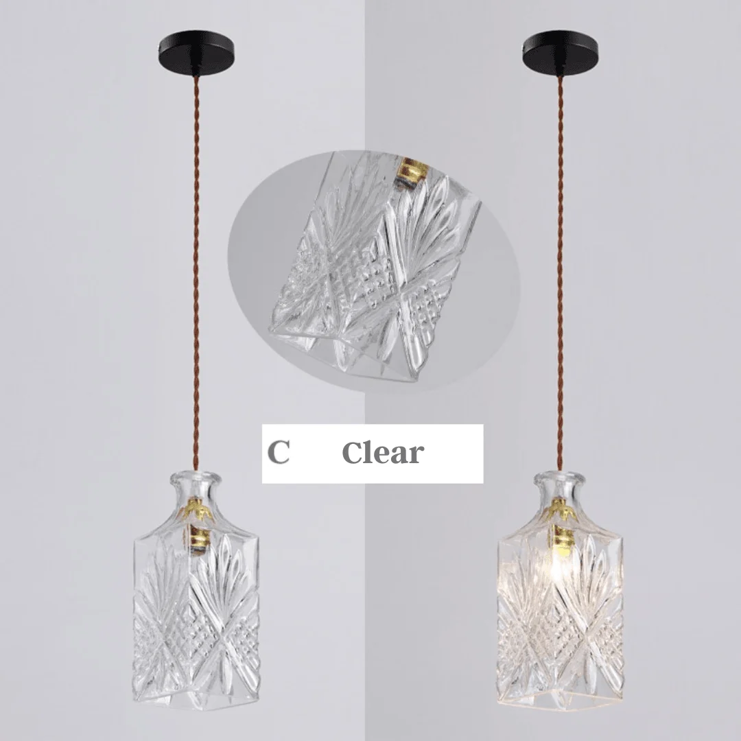 Glass Jar Pendant Lights -Bathlova