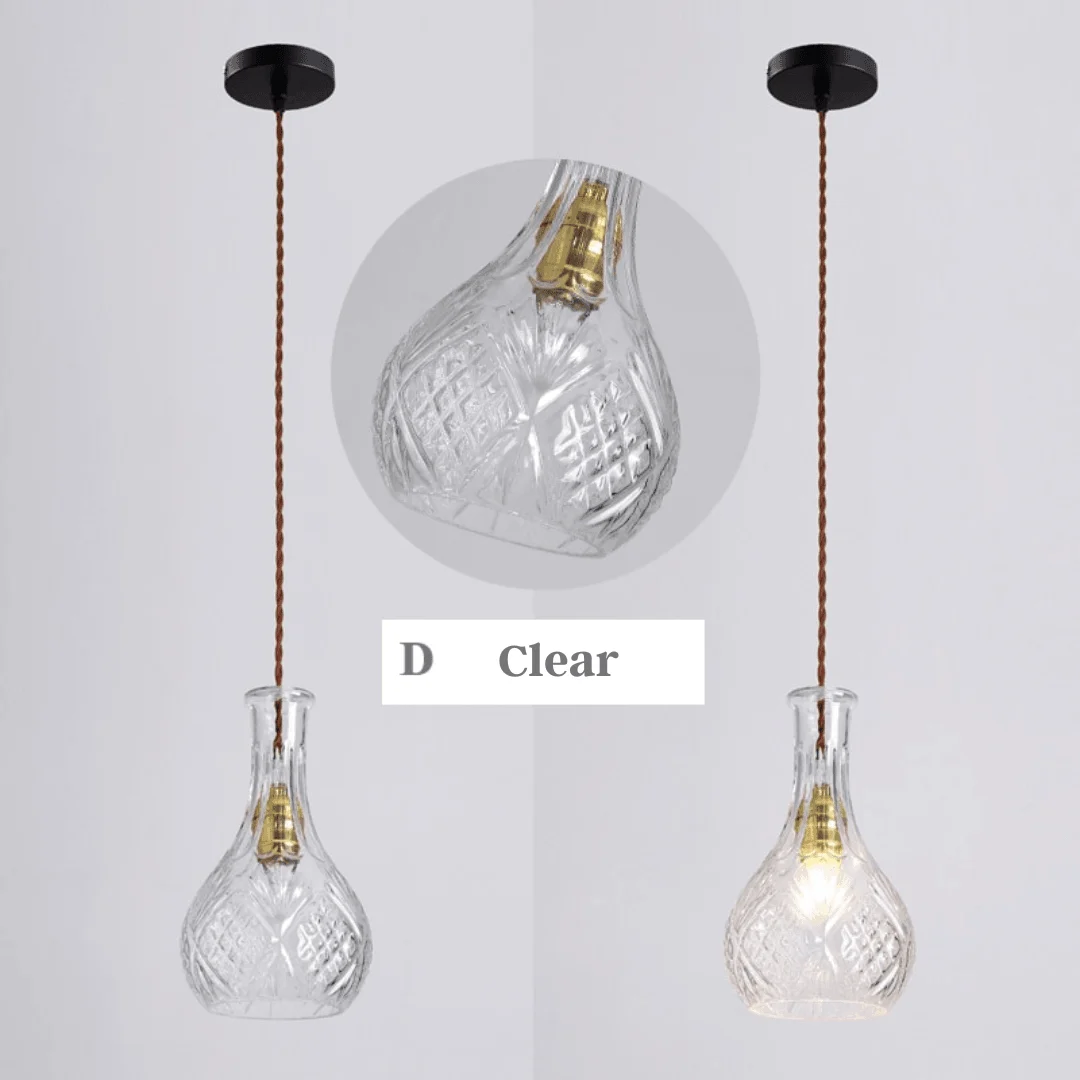 Glass Jar Pendant Lights -Bathlova