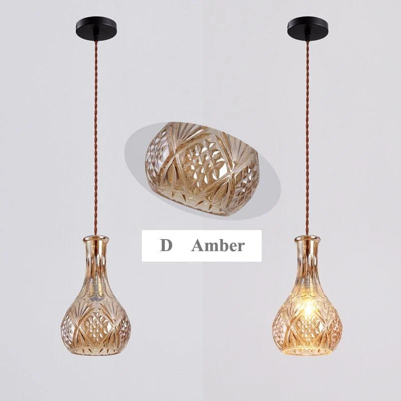 Glass Jar Pendant Lights -Bathlova