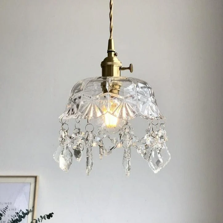 Glass Jewel Pendant Light -Bathlova