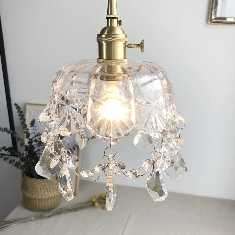 Glass Jewel Pendant Light -Bathlova