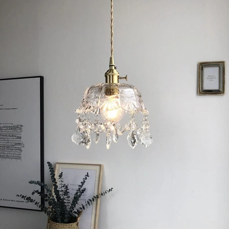 Glass Jewel Pendant Light -Bathlova