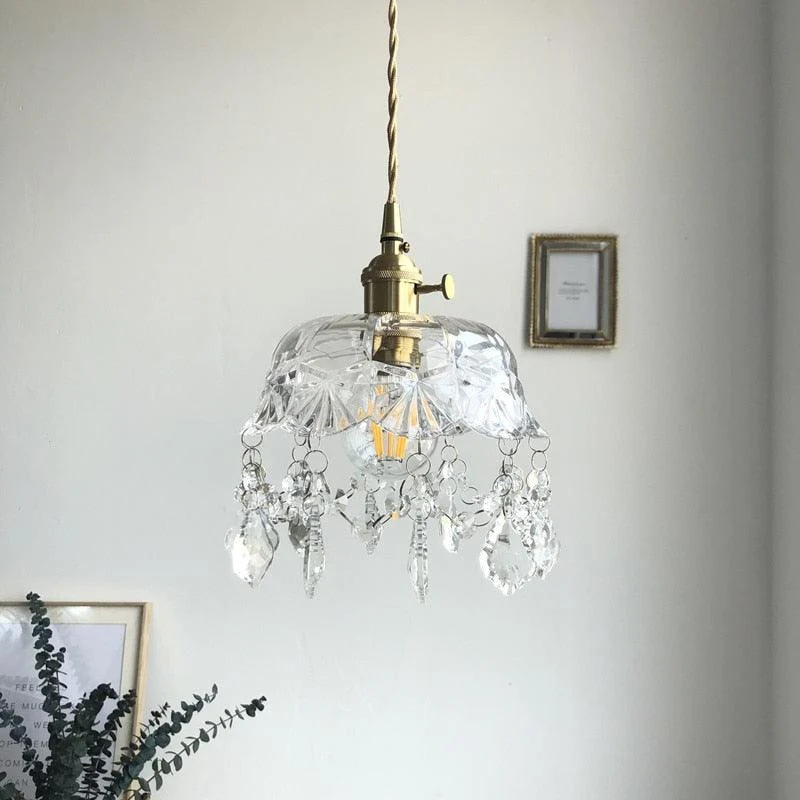 Glass Jewel Pendant Light -Bathlova