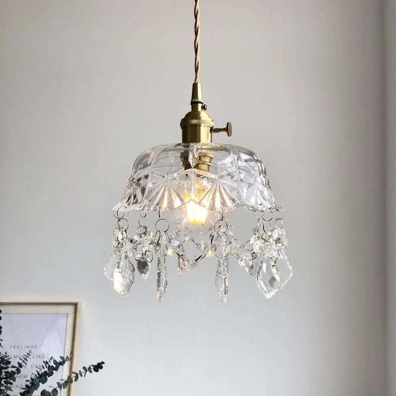 Glass Jewel Pendant Light -Bathlova