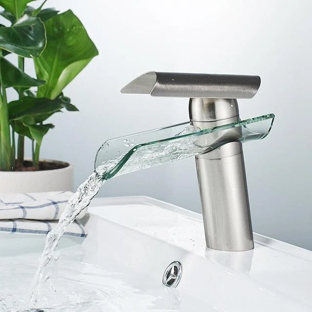 Glass Waterfall Tap -Bathlova