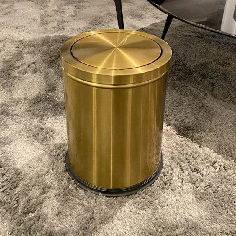 Glitter Metal Trash Can -Bathlova