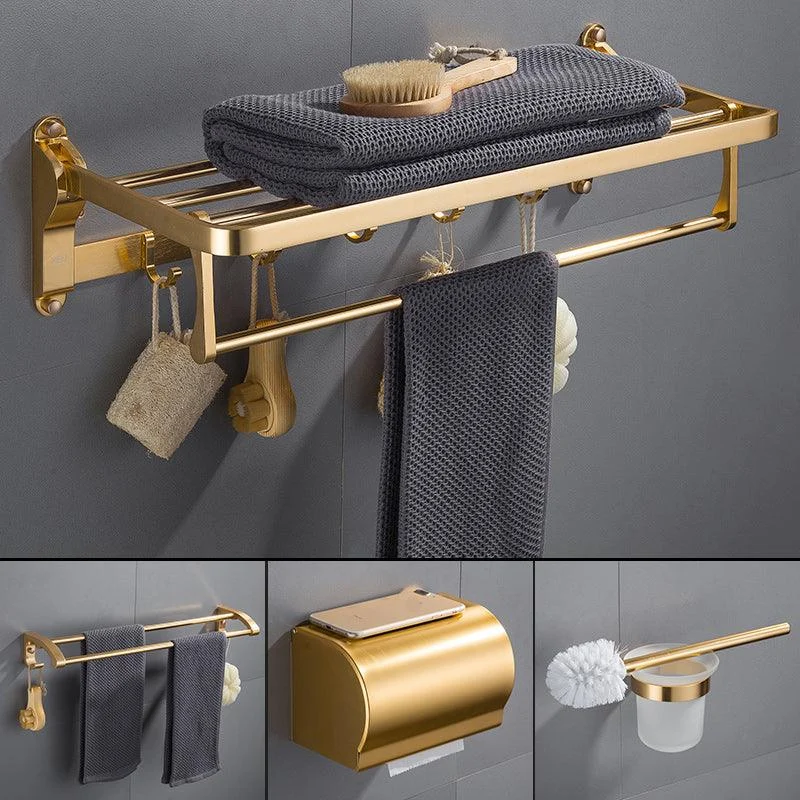 Gold 7 Piece Bathroom Accessory Set Vintage Bathroom Accessory Kit -Bathlova