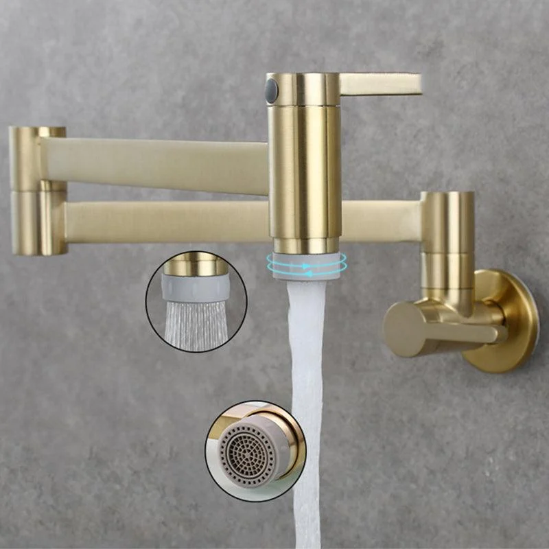 Gorgeous Brass Wall Mounted Taps Stain Resistant Wall Mounted Bathroom Tap -Bathlova