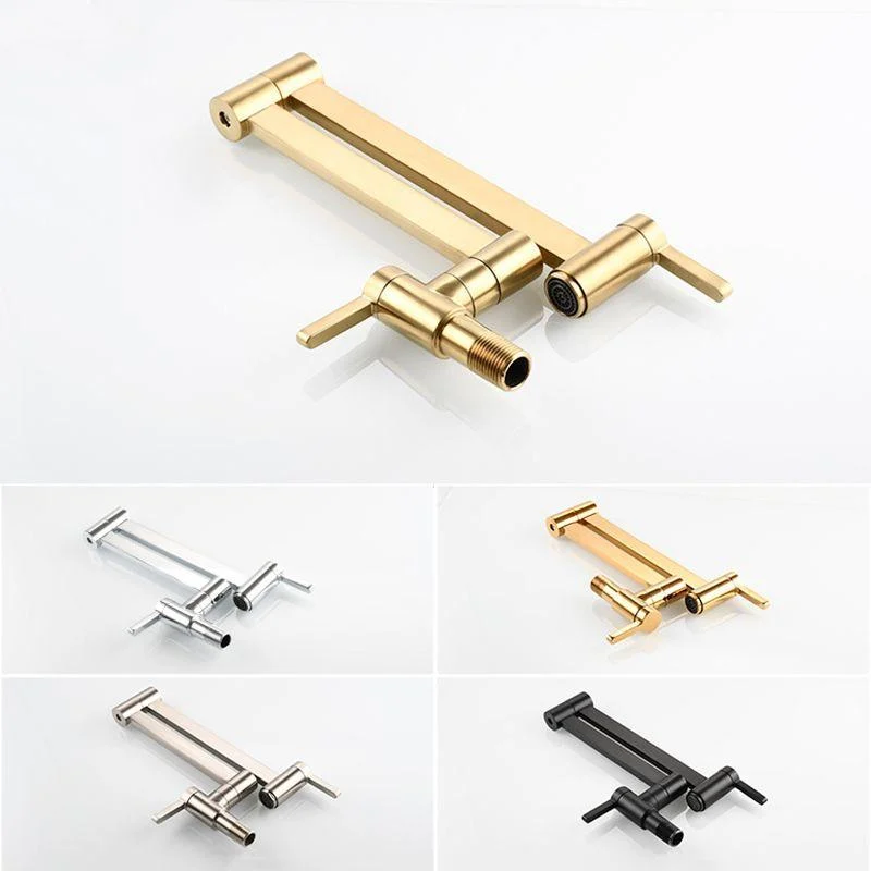 Gorgeous Brass Wall Mounted Taps Stain Resistant Wall Mounted Bathroom Tap -Bathlova