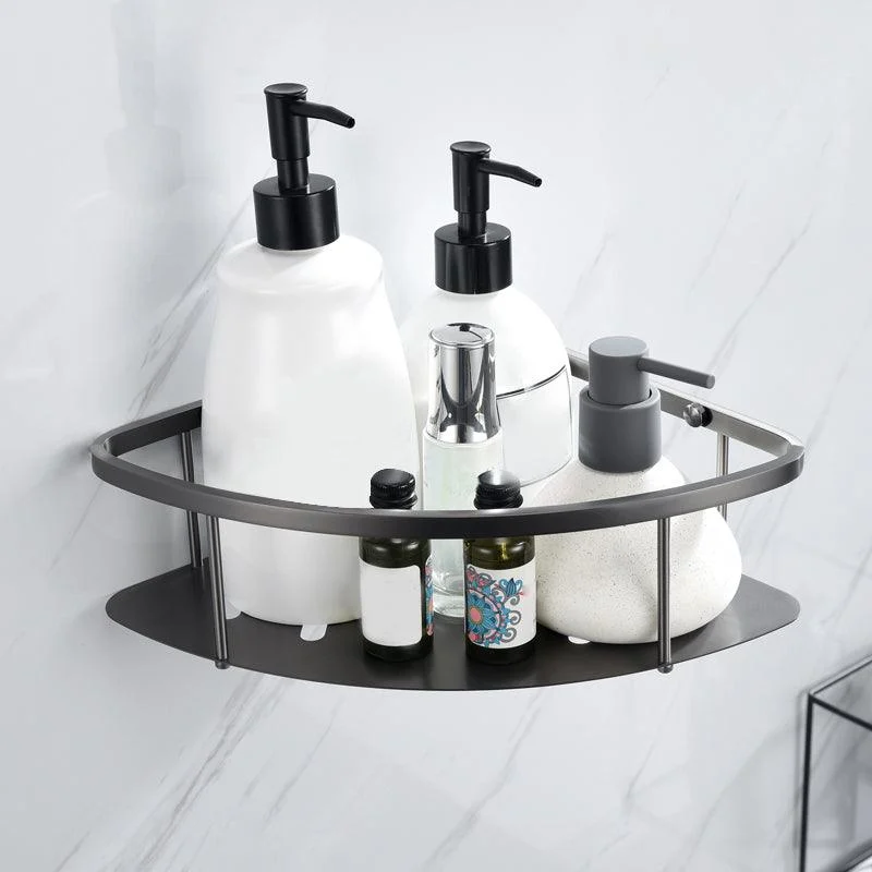 Gray 5-Piece Modern Bathroom Accessory Set in Stainless Steel -Bathlova